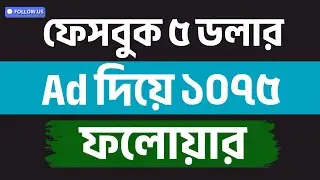 ফেসবুক ৫ ডলার Ad দিয়ে ১০৭৫ ফলোয়ার পাওয়ার রহস্য | Facebook Likes Ad Campaign