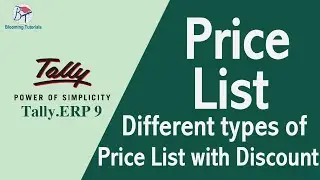 Create Price List in tally Tamil | How to activate price list| Multi Level Price List with Discount