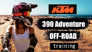 Girl Learning OFF ROAD on KTM Adventure