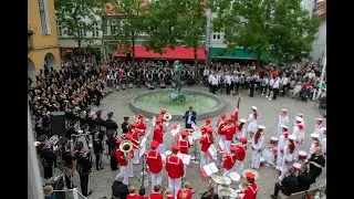 Str&oslash;msgodset Musikkorps - R&aring;dhustorvet konsert - Ringriderfesten S&oslash;nderborg, Danmark 12.07.2025