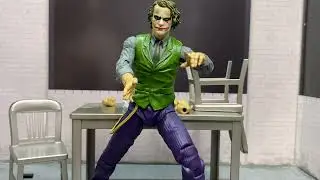 DC Multiverse Joker and interrogation room set full figure review!