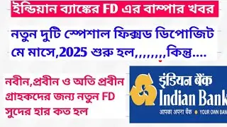 INDIAN BANK NEW SPECIAL FIXED DEPOSIT 