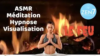 Feu de cheminée - Méditation - 🧘 Hypnose  Asmr  Visualisation  ZEN7