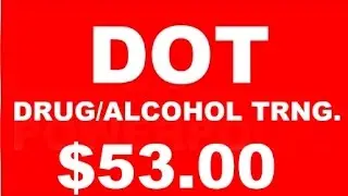 DOT Supervisor Training for Reasonable Suspicion for Drug and Alcohol Education Mandatory Format