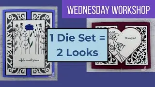 Набор трафаретов для создания объемных открыток Gina K Designs Glorious Gatefolds Die Set (День 1...