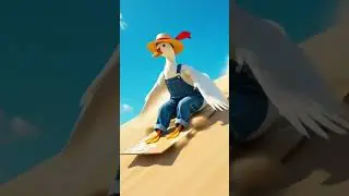 A Duck's Epic Adventure in the Sand #adventure #ai #magicofai