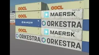 Ain Sokhna Port - Adding (Orkestra Containers to the Scene)