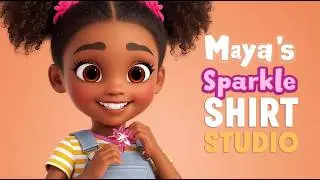 DIY Fashion for Kids! 👕✨ Make a Sparkle Heart Shirt with Maya