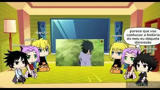 dimensão do menma e Naruto reagindo à rap do Naruto e do Sasuke