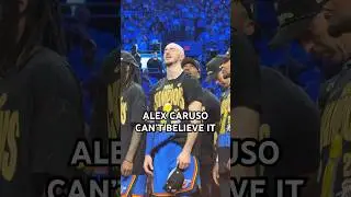 Caruso soaking it all in after winning the 2025 NBA championship