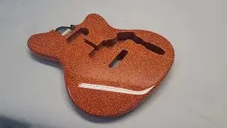 Agent Orange Metal Flake Ibanez Guitar Finish - GuitarPaintGuys