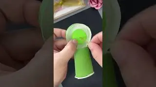 summer Craft :emergency fan 💚🤍