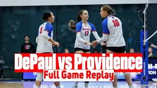 DePaul vs Providence Volleyball Full Game Replay | 2024 Big East Volleyball