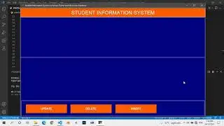 Part 2 - Simple CRUD Application in Python Tkinter and MS Access (BUTTONS & TEXTBOX)