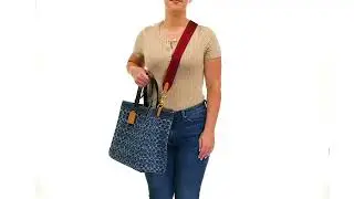 COACH Washed Denim Signature Field Tote SKU: 9780334