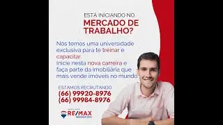 Estamos recrutando - Imobili&aacute;ria REMAX Neg&oacute;cios.
