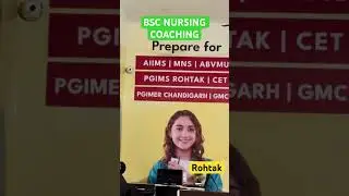 OFFLINE & ONLINE BSC NURAING ENTRANCE COACHING #bscnursing