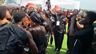 Mamamo skin care arrives at Royal Television CEO Father's funeral at Nsuta Jeduako 