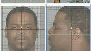 Face Modeling Polygon Extrude Method 01