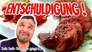 STERNEK&Ouml;CHE HASSEN DIESES VIDEO: Teres Major mit warmen Grillpaprika Salat grillen --- Klaus grillt