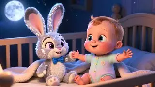 Gentle Bunny Night Fun 🌙🐰 | Calm Kids Song | Playful Nursery Rhyme