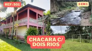 REF. 501, CHACARA COM DOIS RIOS EM PEDRO DE TOLEDO - SP, POR R$ 399.000,00