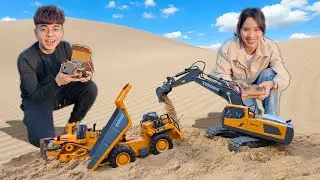 Thắng Tê Tê Mua Xe Ben Máy Xúc Xe Tải Điều Khiên Từ Xa