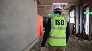 YOLO V3 Object detection on custom dataset to check construction employers and workers safety.