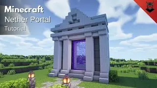 Minecraft: How to Build a Roman Nether Portal | Nether Portal Design (Tutorial)