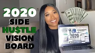 Side Hustle Vision Board 2020 | Girl Boss Manifestation | Digital Vision Board w/ Canva
