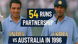 SANJAY MANJAREKAR & NAYAN MONGIA| 54 RUNS PARTNERSHIP VS AUSTRALIA @ MUMBAI IN 1996.