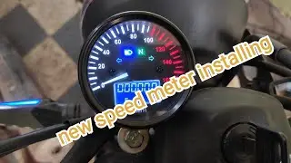 Karizma  old new Speedo metre installing cafe racer speedometer