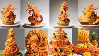 Carve beautiful decorations with a knife.
