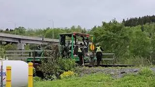 RAILWAY - NB Southern Track Maintenance Crew - New Brunswick Southern Railway - NBSR Saint John, NB