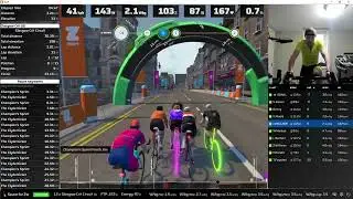 2024-Mar-17: Zwift - Race: KISS Racing - Glasgow Crit (B) on Glasgow Crit Circuit in Scotland