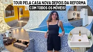 TOUR PELA MINHA CASA NOVA DEPOIS DA REFORMA! CASA MINIMALISTA