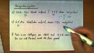 Prozentrechnung - Beispielaufgaben