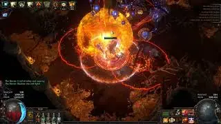 PoE 3.17 Bladefall CoC Inquisitor tanking Uber Atizri Double Flameblast