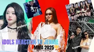 Idols Reaction (Full) to Jennie's Performance at MMA 2025 | kwaiii Asami 