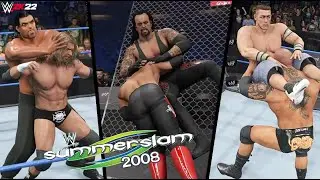 WWE SummerSlam 2008 Full Show Simulation - WWE 2K22 Highlights