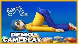 Exhausted Man Demo Gameplay Walkthrough - PS5 #ps5 #gaming #exhaustedman
