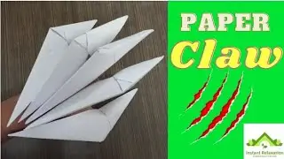 How to make paper claw | Ninja weapon | wolverine | Instant Relaxation