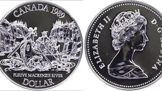 1989 Canada Double Dollar Proof Coin Set - Mackenzie River Bicentennial
