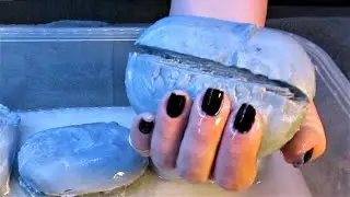 ASMR 🖤 Black to Grey Soaked Soap 🖤 Ultra Mushy Soap 🖤 Vid 204 🖤 РАЗМОКШЕЕ МЫЛО🖤 Relaxing !