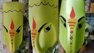 plastic oil can planter॥ waste material craft #diy #craft #kabadsejugad #Craftymunde