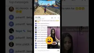 Miss Diya Live Chat Reaction 😀 #shorts #short #freefire