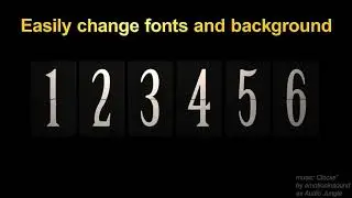 Flipping Clock - 3D counter with split flap / flip digit numbers - After Effects Project Files