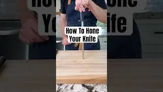 How To Hone Your Knife 🔪. #knifesharpening #cookingbasics #cooking #knifeskills