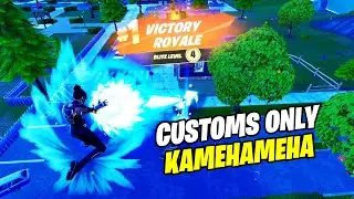 KAMEHAMEHA-Only CUSTOMS in Fortnite Blitz! (Pure Chaos!)