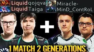 Miracle, MinD_ContRoL VS NEW Liquid Generations Carry Dota 2 Gameplay